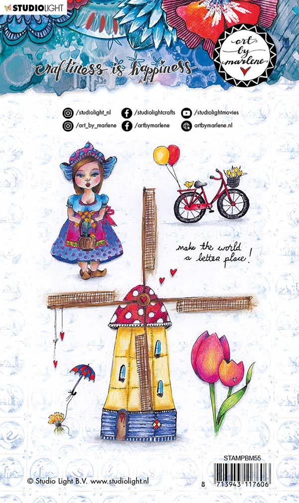 Studio Light Art By Marlene Go Dutch Collection Clear Stamp Set -  [STAMPBM55] - Image 2