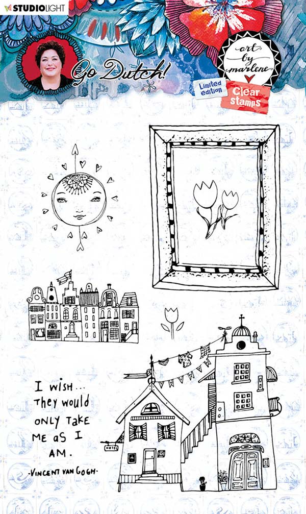 Studio Light Art By Marlene Go Dutch Collection Clear Stamp Set -  [STAMPBM56]