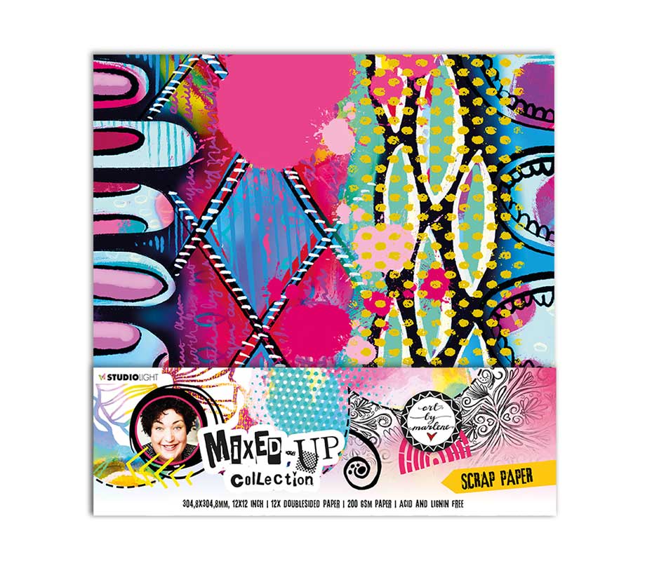 Studio Light Art By Marlene Mixed Up Collection Scrap Paper Pack  [ABM-MUC-PS14] 
