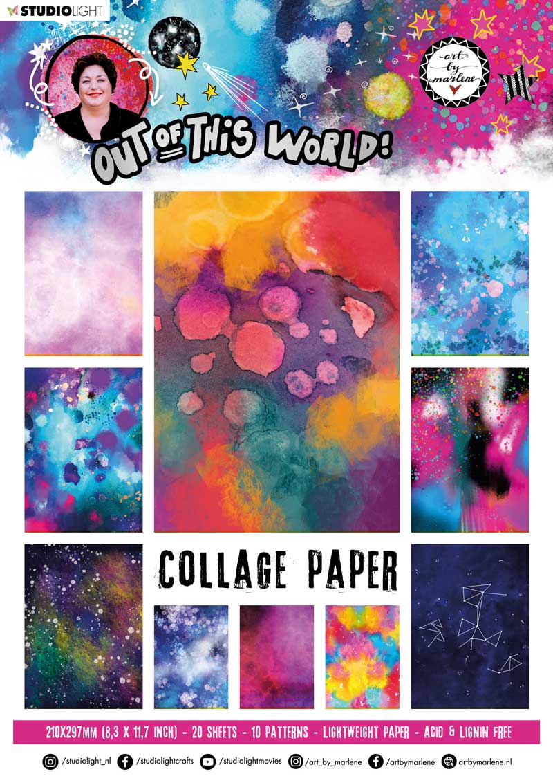 Art by Marlene Out of This World Collage Paper A4-nr. 14