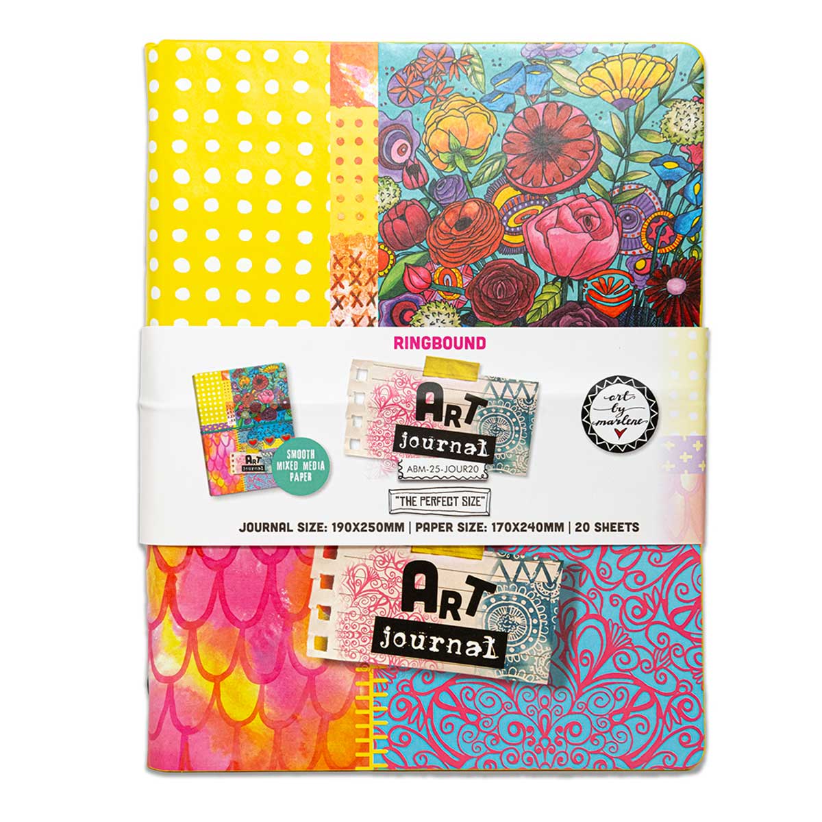 Studio Light Art By Marlene - Ringbound Art Journal - The Perfect Size [ABM-25-JOUR20]