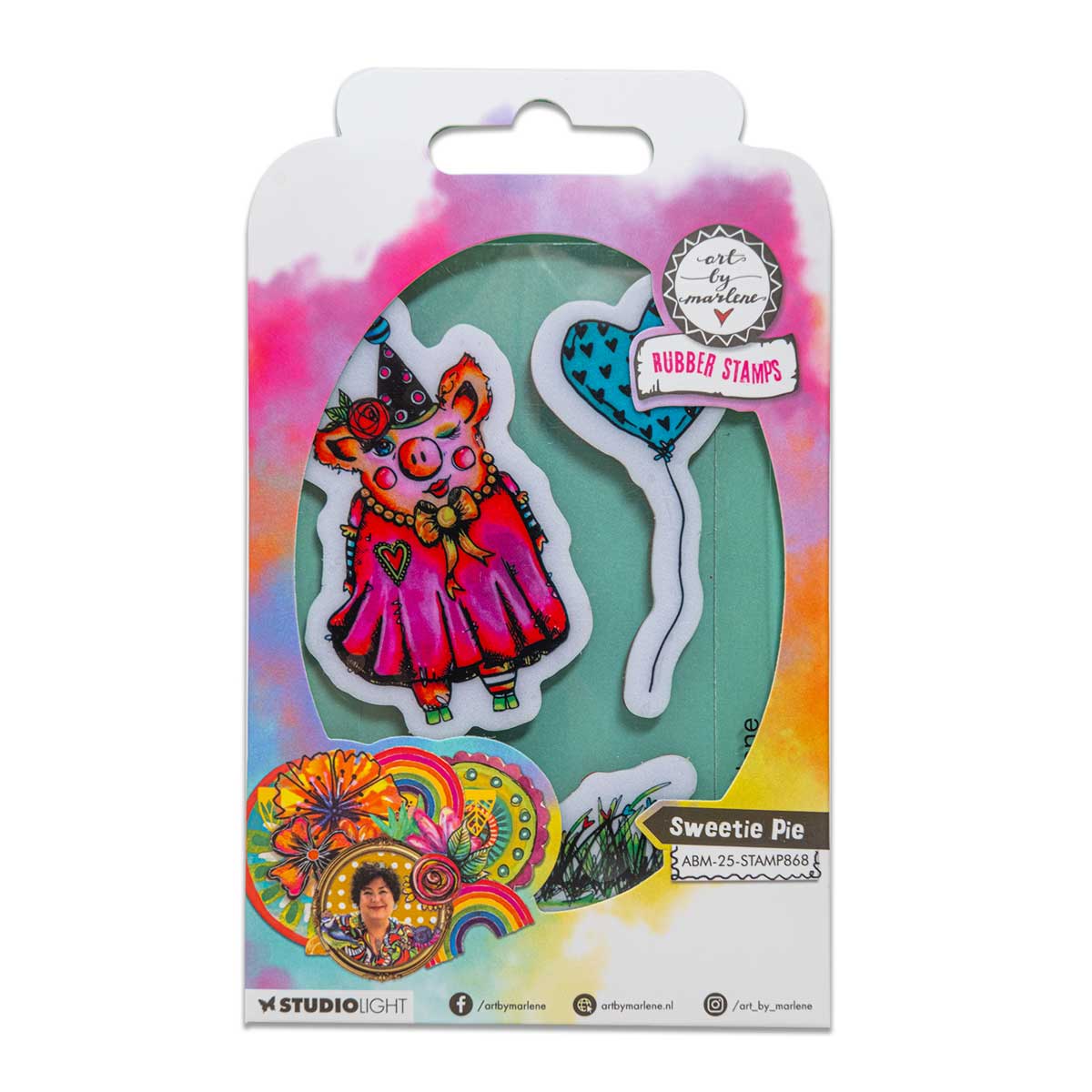 Studio Light Art By Marlene - Rubber Stamp Set - Sweetie Pie [ABM-25-STAMP868]