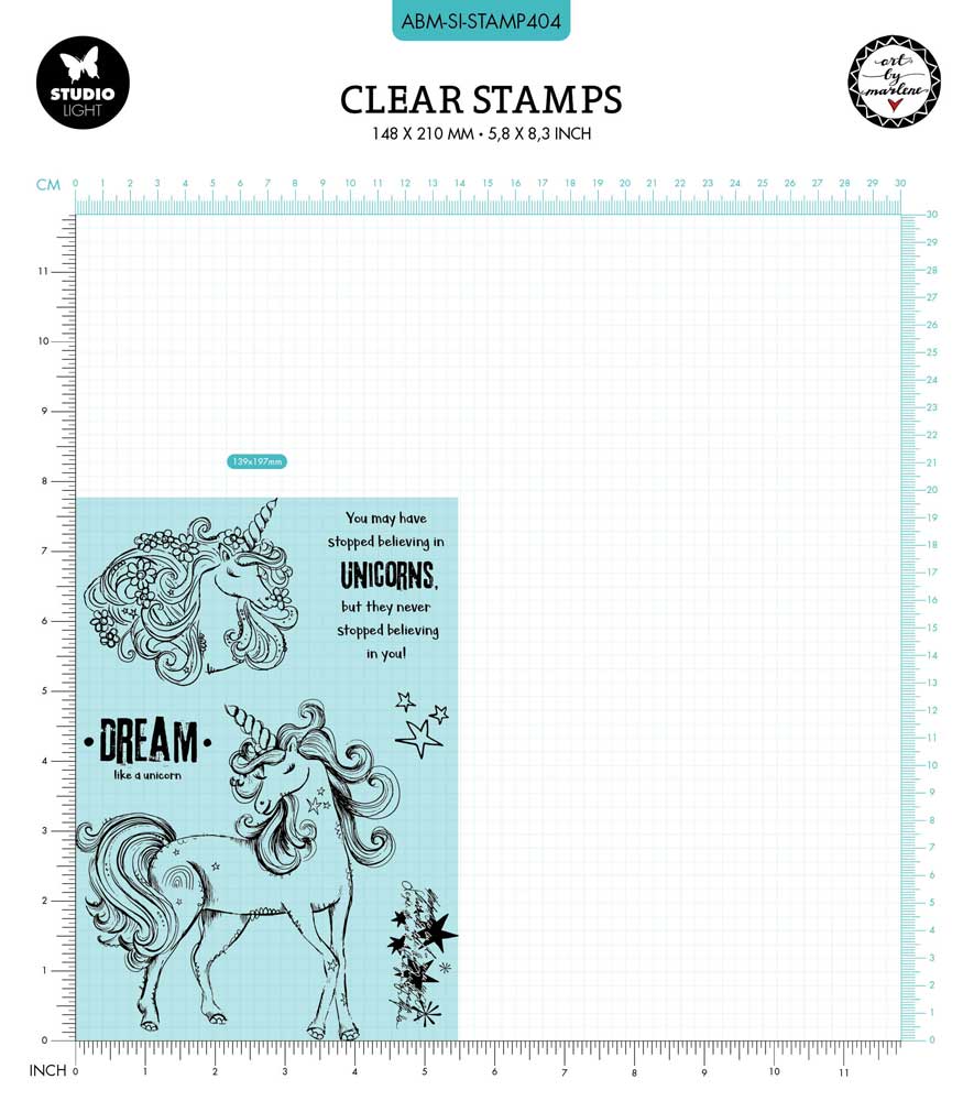Studio Light Art By Marlene Signature Collection - Clear Stamp Set - Unicorn Dream [ABM-SI-STAMP404] - Image 3
