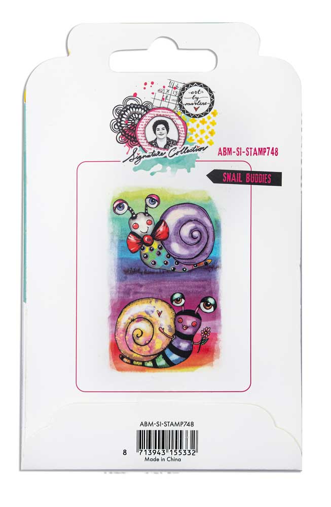 Studio Light Art By Marlene Signature Collection - Cling Stamp Set - Snail Buddies [ABM-SI-STAMP748] - Image 2