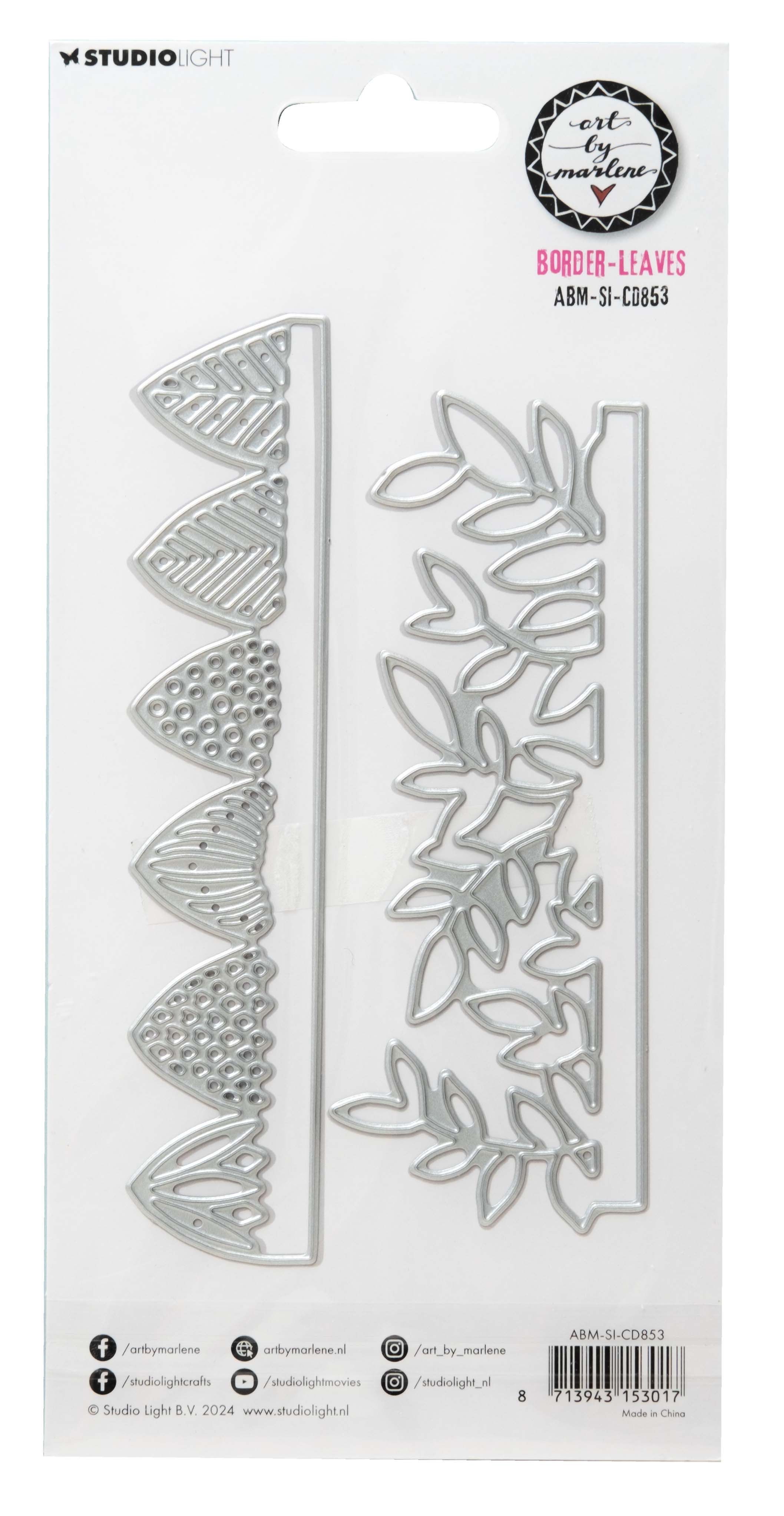 Studio Light Art By Marlene Signature Collection - Cutting & Embossing Die Set - Border Leaves [ABM-SI-CD853] - Image 2