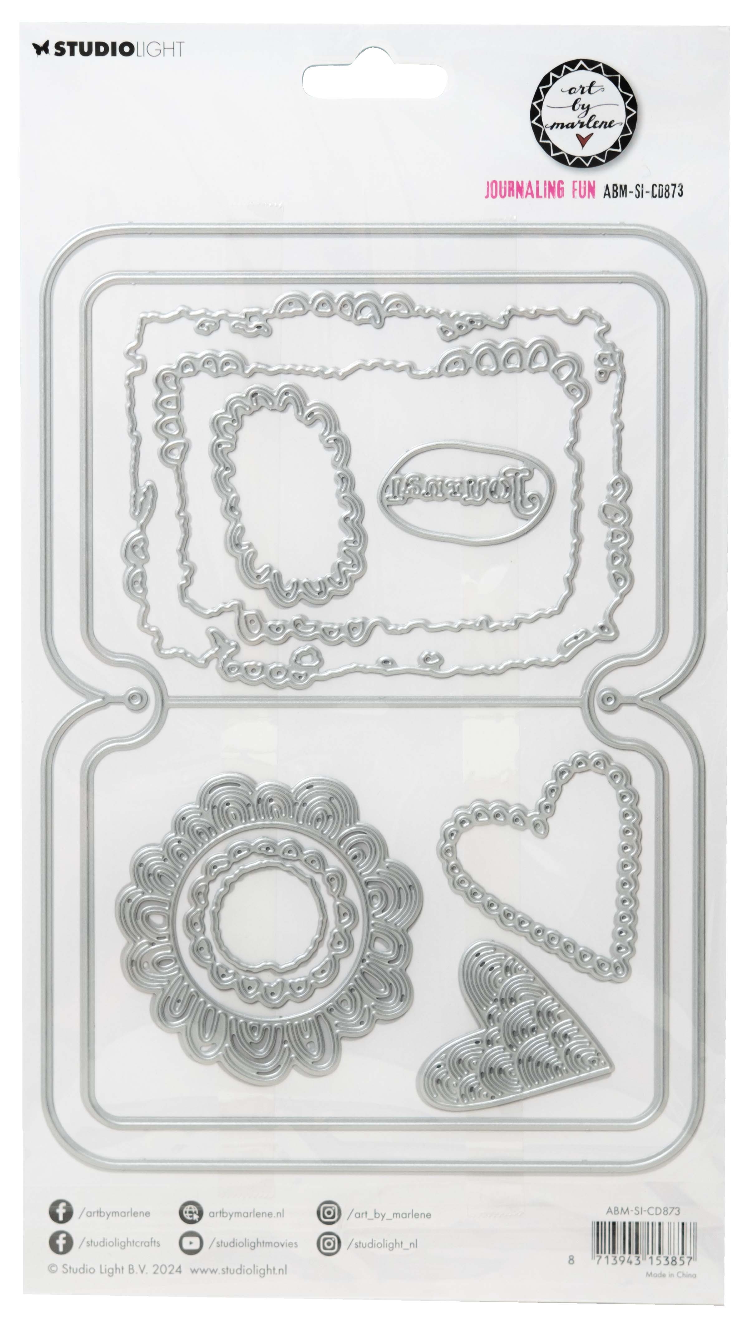 Studio Light Art By Marlene Signature Collection - Cutting & Embossing Die Set - Journaling Fun [ABM-SI-CD873] - Image 2