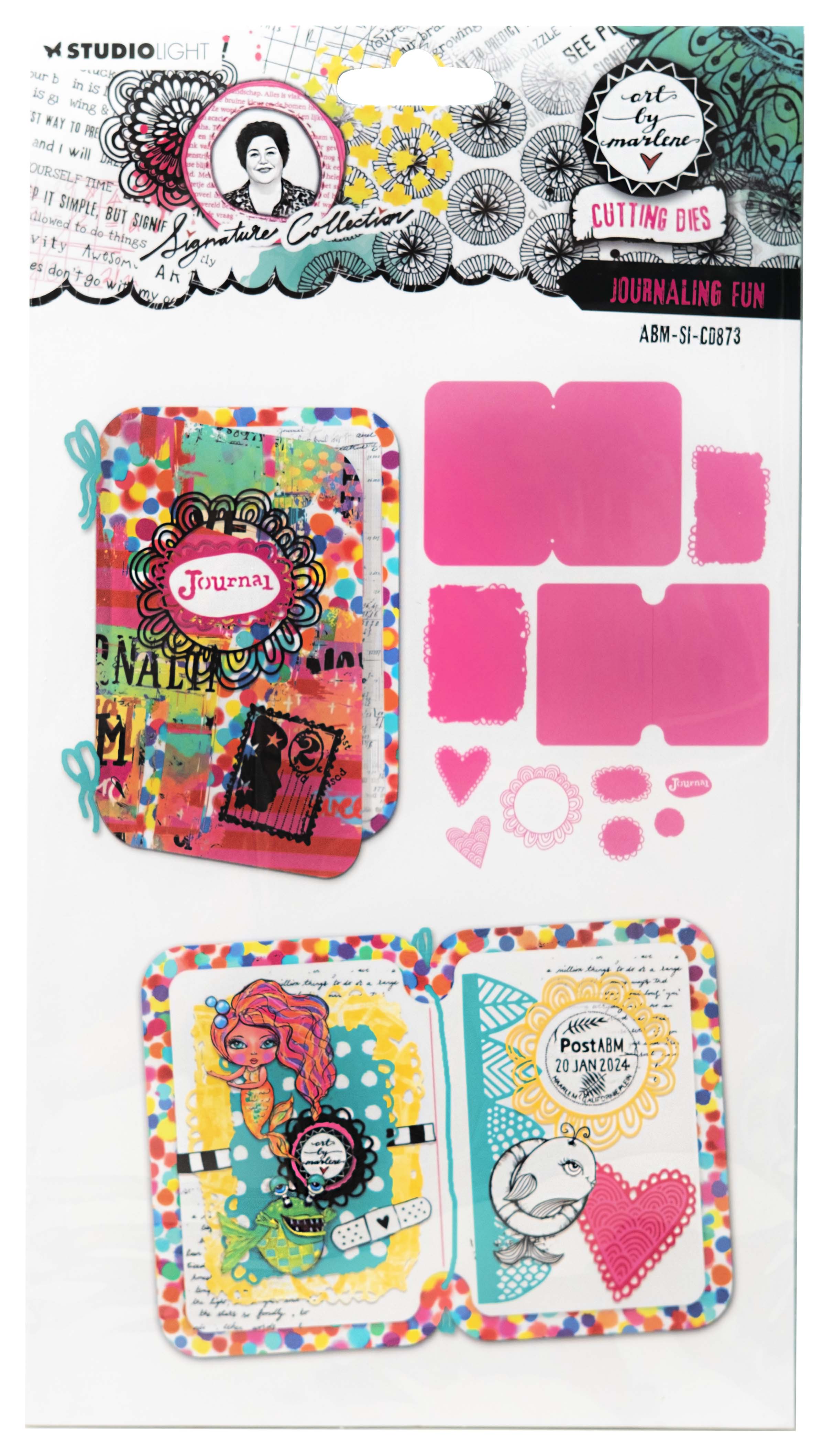 Studio Light Art By Marlene Signature Collection - Cutting & Embossing Die Set - Journaling Fun [ABM-SI-CD873]