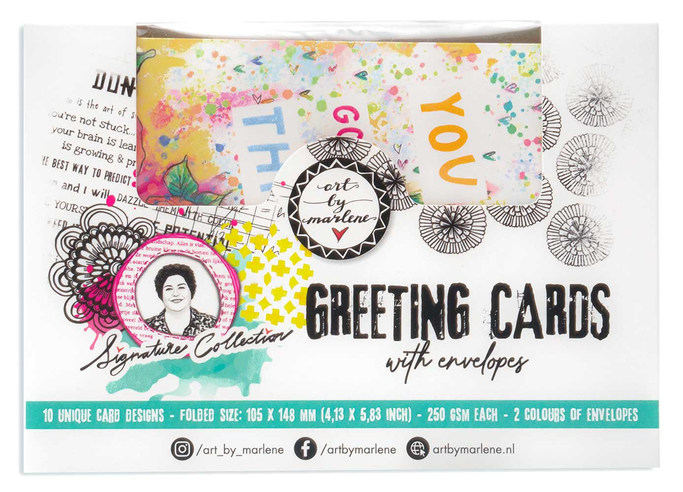 Studio Light Art By Marlene Signature Collection - Greeting Cards With Envelopes [ABM-SI-GC01]