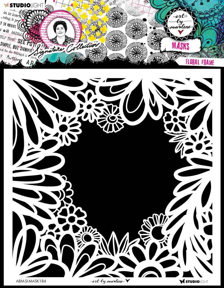 Studio Light Art By Marlene Signature Collection - Mask - Floral Frame [ABM-SI-MASK184]