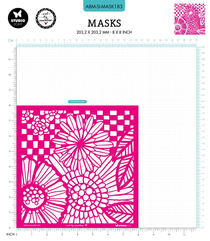 Studio Light Art By Marlene Signature Collection - Stencil - Blooming [ABM-SI-MASK183] - Image 3