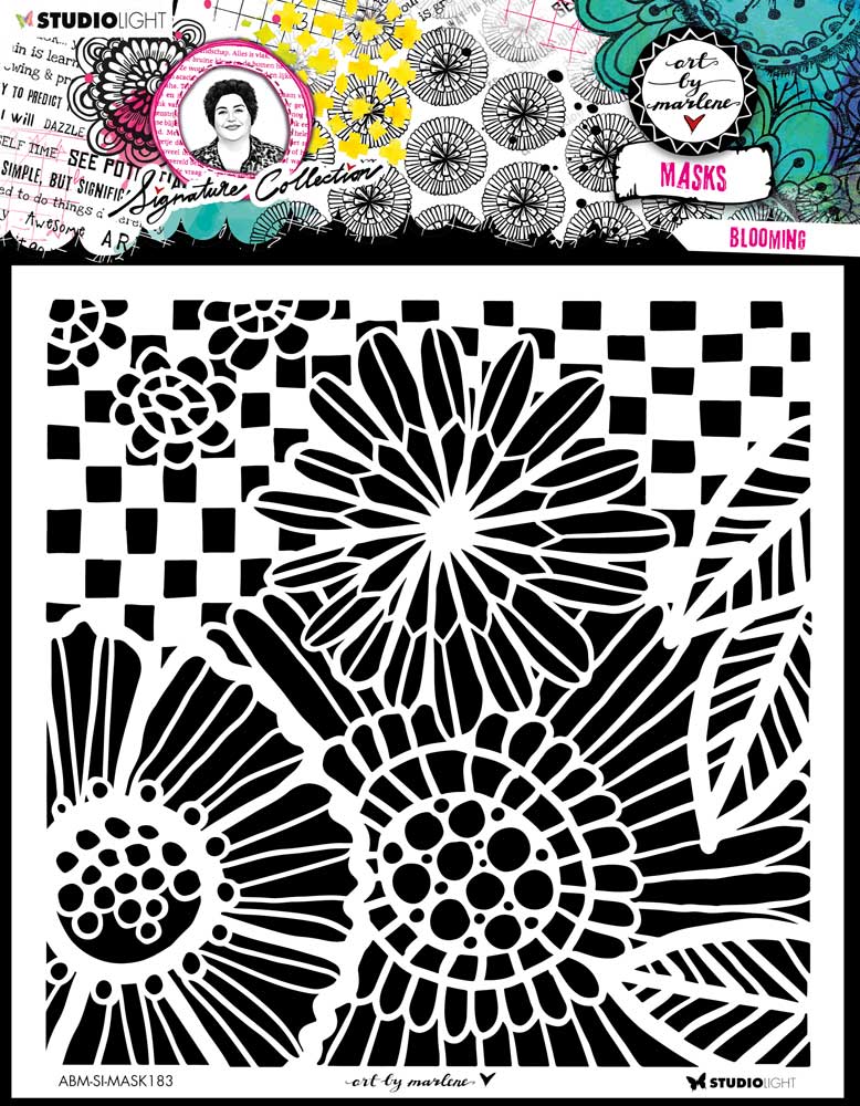 Studio Light Art By Marlene Signature Collection - Stencil - Blooming [ABM-SI-MASK183]
