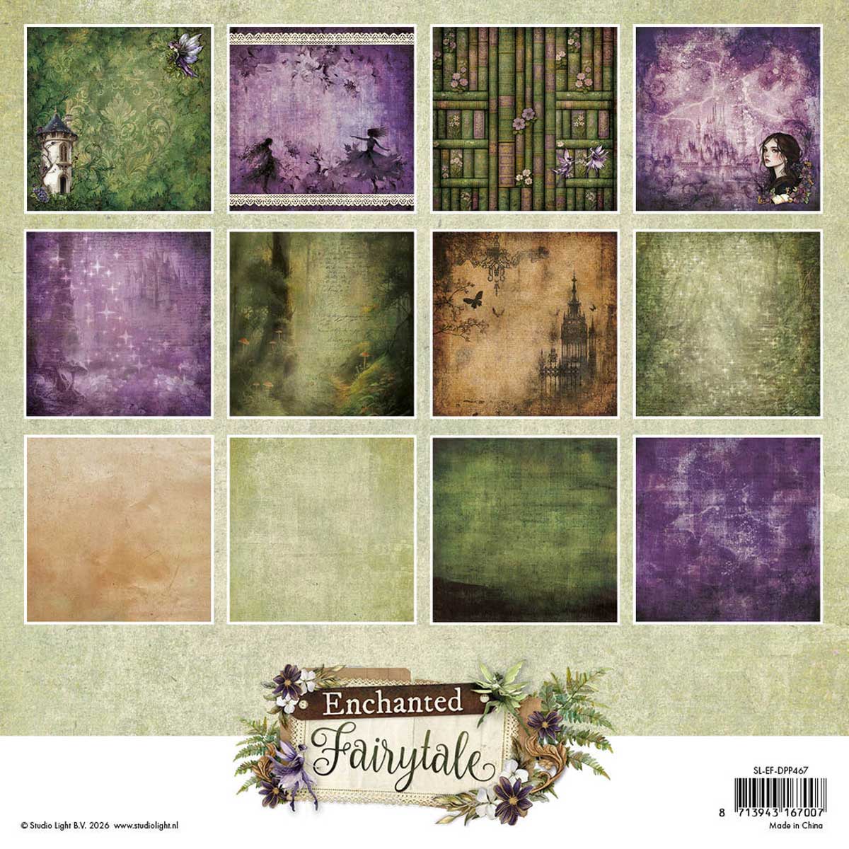 Studio Light Enchanted Fairytale Collection - 8" x 8" Background Papers [SL-EF-DPP467] - Image 2