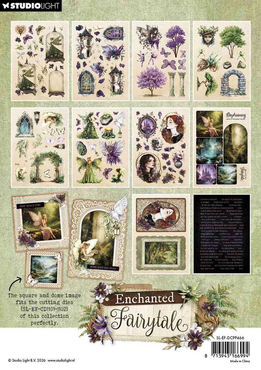 Studio Light Enchanted Fairytale Collection - Die Cut Paper Pad [SL-EF-DCPP466] - Image 2