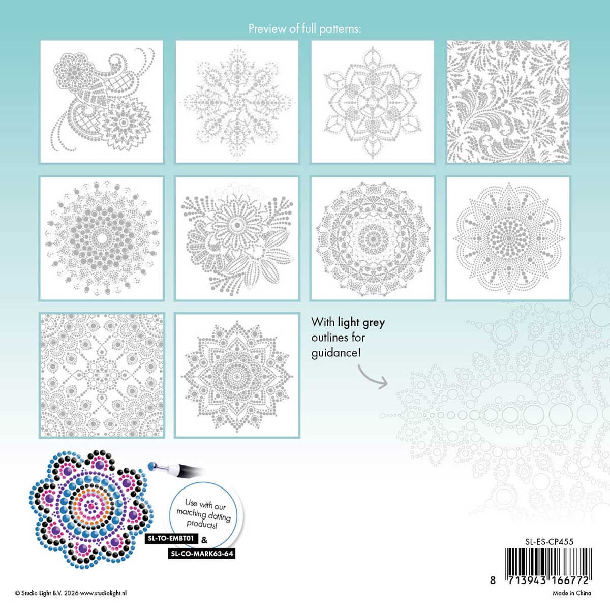 Studio Light Essentials Collection - Coloring Pad - Dotting [SL-ES-CP455] - Image 2