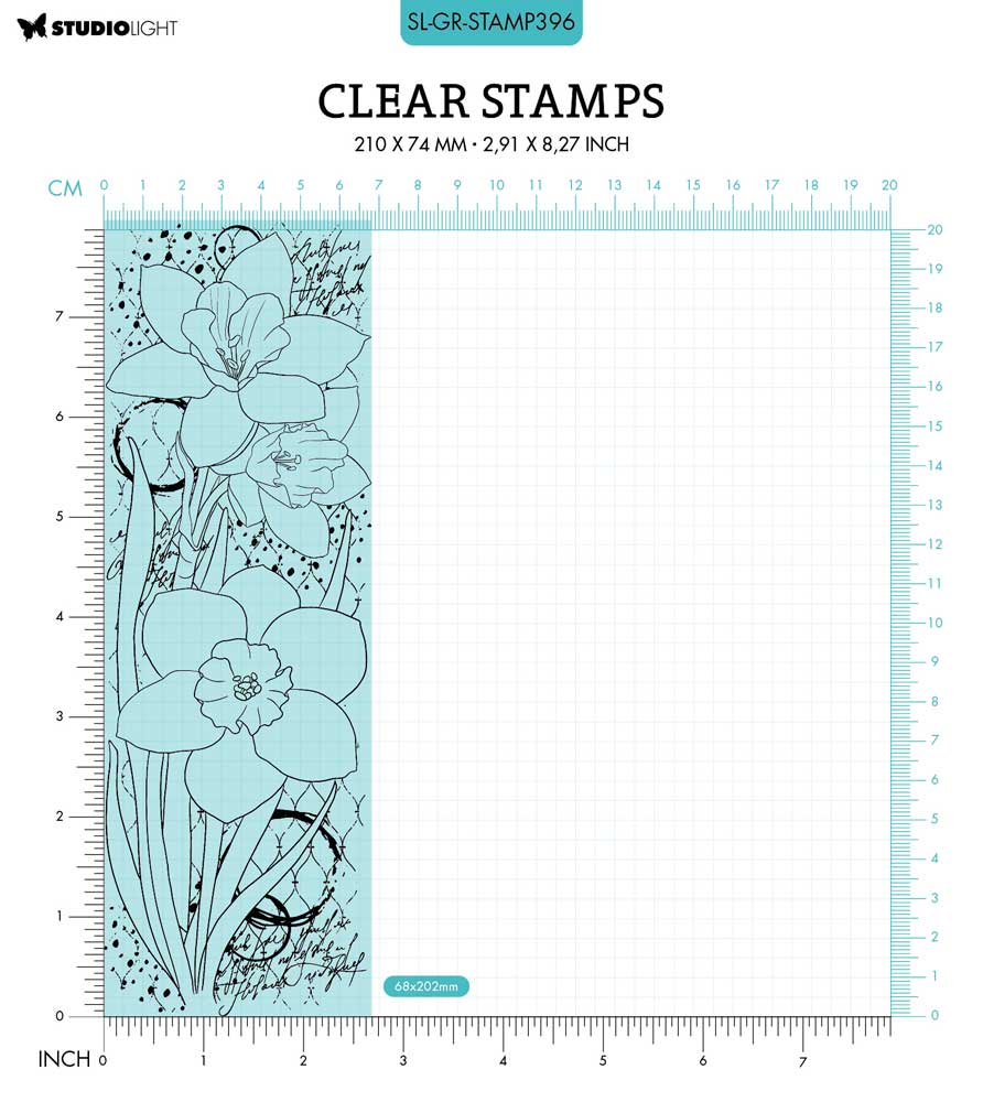 Studio Light Grunge Collection Clear Stamp - Daffodil Flowers [SL-GR ...