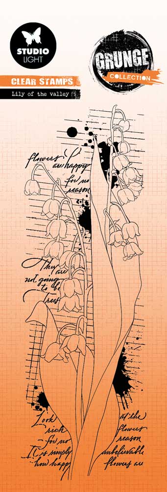 Studio Light Grunge Collection Clear Stamp - Lily Of The Valley [SL-GR-STAMP395]