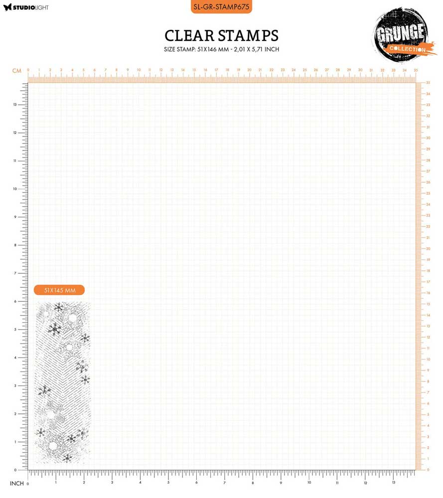 Studio Light Grunge Collection Clear Stamp - Snow Background [SL-GR-STAMP675] - Image 2