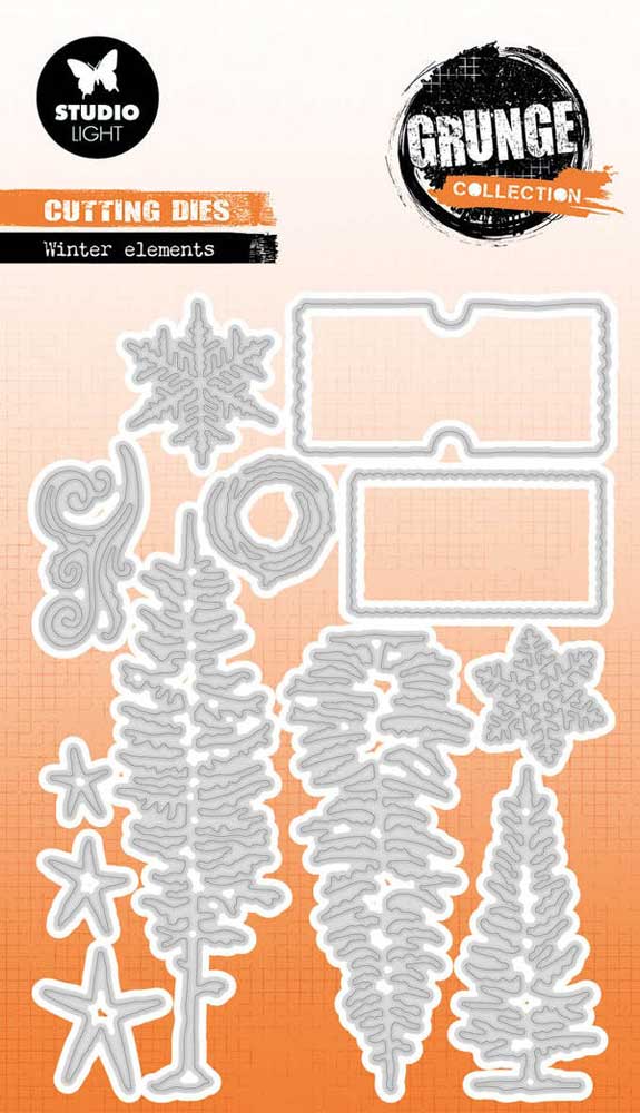 Studio Light Grunge Collection Cutting & Embossing Dies Winter