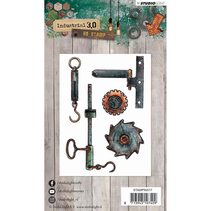 Studio Light Industrial 3.0 A6 Clear Stamp Set [STAMPIN317] - Image 2