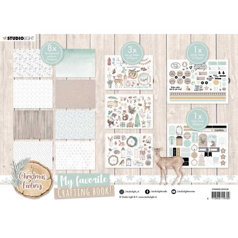 Studio Light My Favorite Crafting Book - Christmas Feeling [BLOKSL98] - Image 2