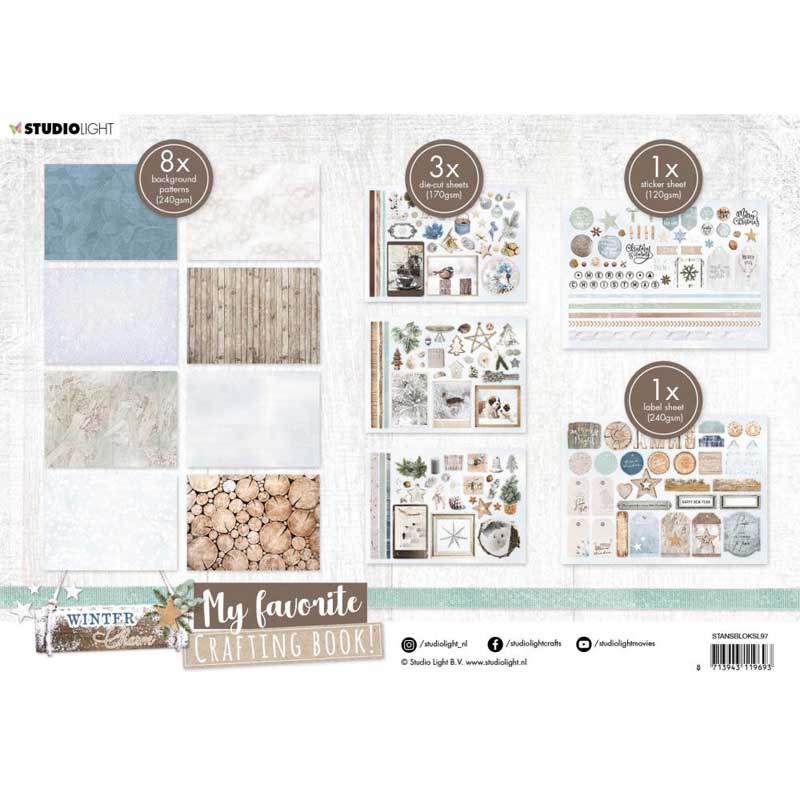 Studio Light My Favorite Crafting Book - Winter Charm [BLOKSL97] - Image 2