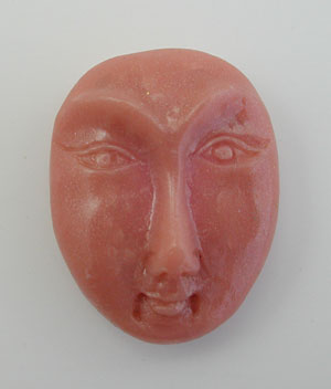PC Face Cabochon - Dark Flesh