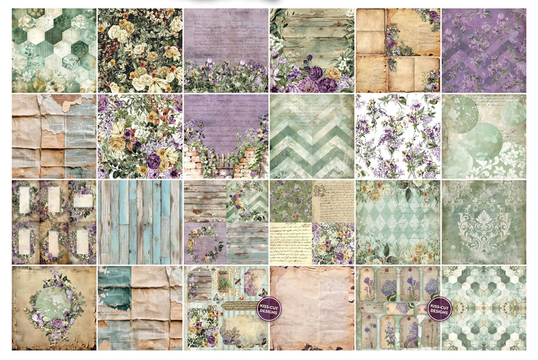 TEXT{ures} By Lou Collins Beneath The Brambles Collection - 12" x 12" Paper Pad [TEXPP0001] - Image 2