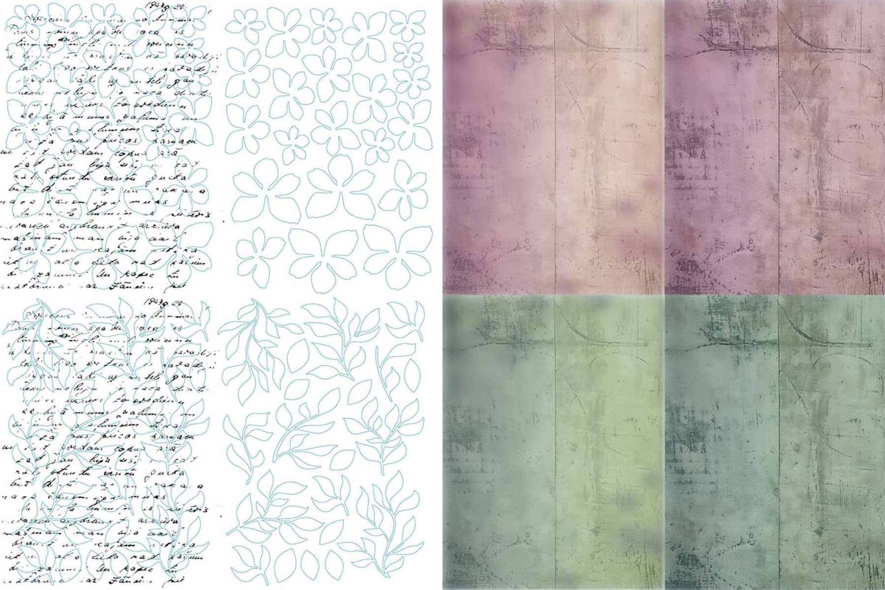 TEXT{ures} By Lou Collins Beneath The Brambles Collection - Laser Cuts - Inkable Florals [TEXLC0002] - Image 2