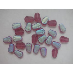 12/8 Tulip Bead - Matte Mid Amethyst AB [MX2004]