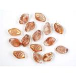 14/9 Leaf Bead - [14295] Transparent Pink