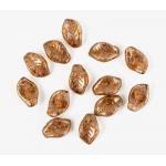 14/9 Leaf Bead - [15695] Crystal Brown