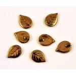 18/13 Leaf Beads - [90215] Bronze