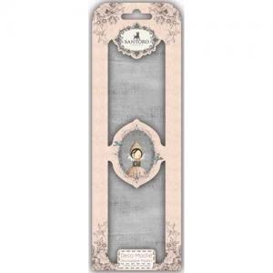 Santoro Mirabelle Deco Mache Sheets - Pursuit Of Happiness 2 Charcoal Canvas [SNDEC014]