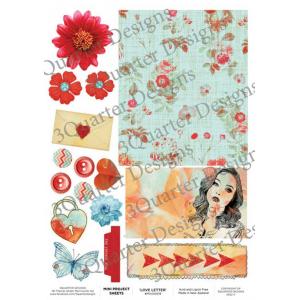 3Quarter Designs Mini Project Sheet - Love Letter [MINIKIT019]