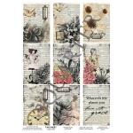 3Quarter Designs Tag Sheet - Vintage Music [TAG007]