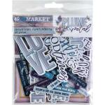 49 & Market Plume & Petal Collection - Chipboard Sentiments [DPP-35230]