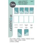 49 & Market / Sizzix Framelits Die & Stamp Set - Painted Palettes [666811]
