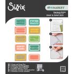 49 & Market / Sizzix Thinlits Snap & Swap Dies - Postage Label [667228]