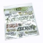 49 & Market Vintage Artistry Countryside Collection 12" x 12" Rub On Transfer Sheet - Sentiments [VAC-38749]