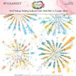 49 & Market Vintage Artistry Sunburst Collection - 12" x 12" Color Wash Rub On Transfer Sheet [SUN-24753]