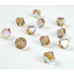 5301 Bicone - 8 mm - Light Colorado Topaz AB