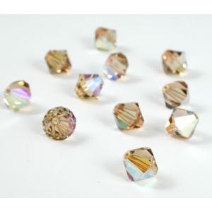 5301 Bicone - 8 mm - Light Colorado Topaz AB