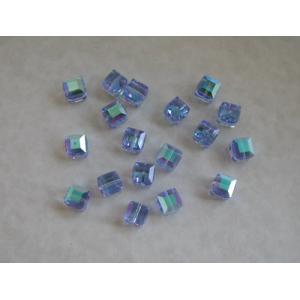 5601 Cube - 8 mm Light Sapphire AB