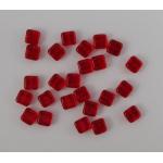 6mm Small Flat Square Beads - [9008] Siam Ruby