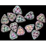 8/10 Leaf Bead - [21495] Purple Iris