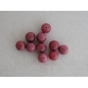 8mm Genuine Stone Beads - Rhodonite