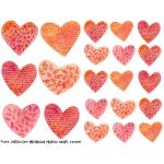 Joggles Collage Sheets - Watercolor Printed Hearts [JG401089]