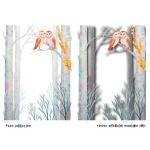 Joggles Collage Sheets - Watercolor Woodlands Owls [JG401082]