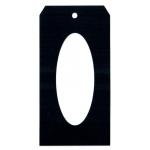 Joggles Window Tags - Oval - Basic Black [52580]