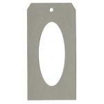 Joggles Window Tags - Oval - Wet Cement [52583]